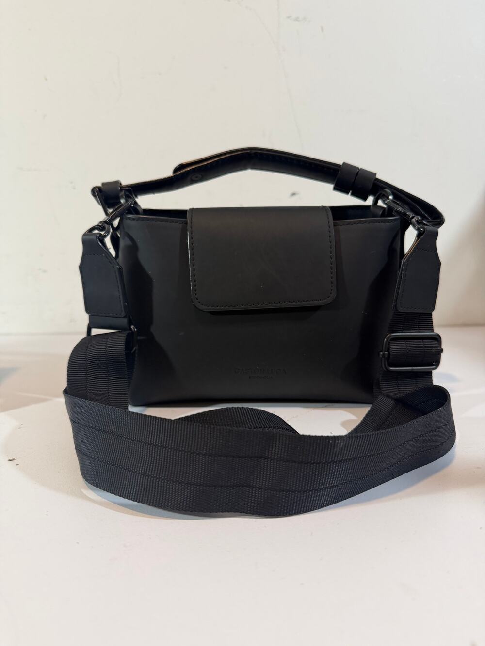 Gaston Luga Splashini Bag Black Waterproof measurements